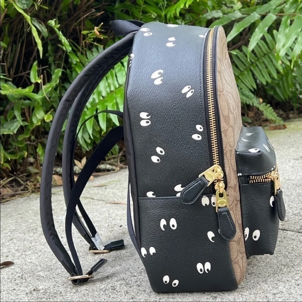 Coach Spookey Spooky Eyes Backpack Haunted Forest Disney NWT Halloween Theme
